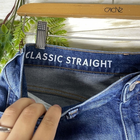 J. Crew Whiskered Distressed Classic Straight Leg Jean - Picture 4 of 6